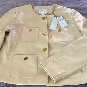 Jason Wu Cream Blazer with Gold Buttons